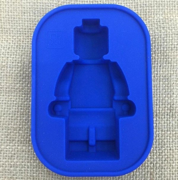 Siliconen Lego Bakvorm - 1 Blauwe Lego bakvorm -